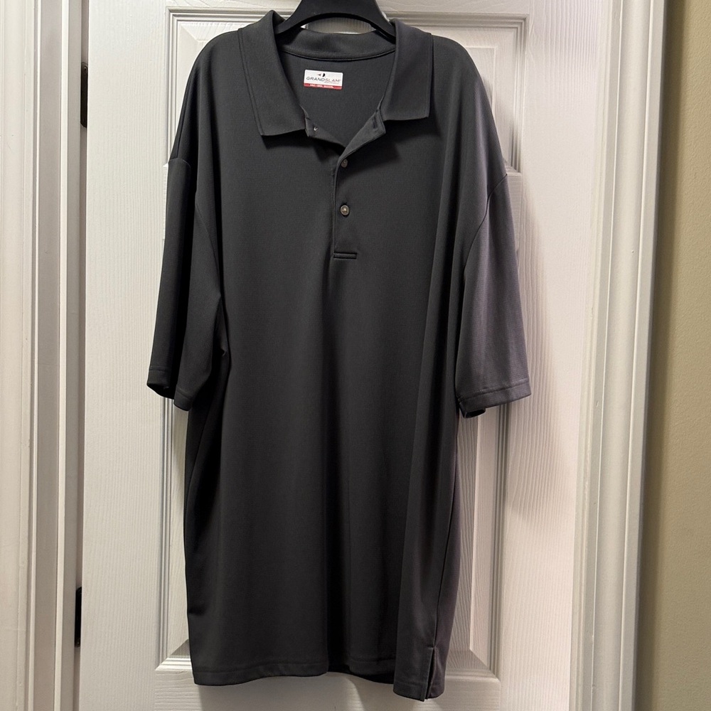 NWOT Grand Slam Charcoal Polo Shirt - XXLT